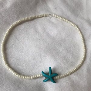 Beach seed bead anklet